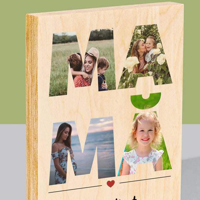 Imprimare pe lemn - verticală