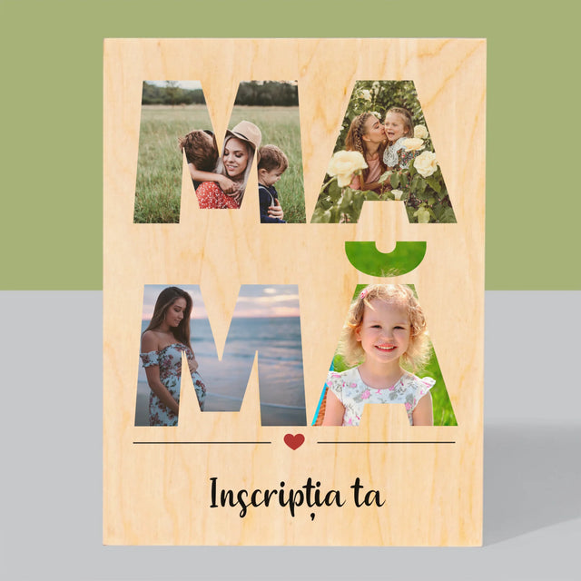 Imprimare pe lemn - verticală