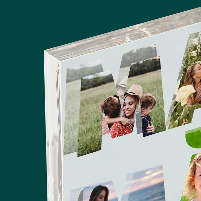 Cuvânt Din Fotografii: Mamă Din Fotografiile Tale - Bloc Acrilic