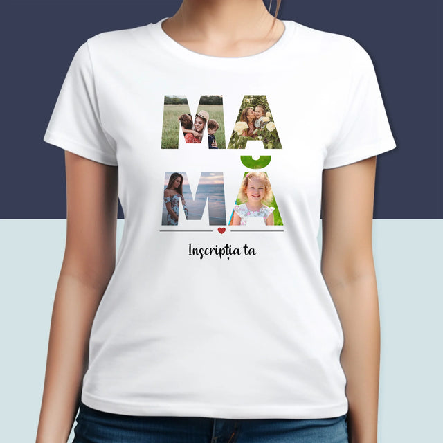 Cuvânt Din Fotografii: Mamă Din Fotografiile Tale - Tricou Pentru Femei