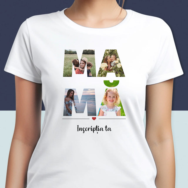 Cuvânt Din Fotografii: Mamă Din Fotografiile Tale - Tricou Pentru Femei