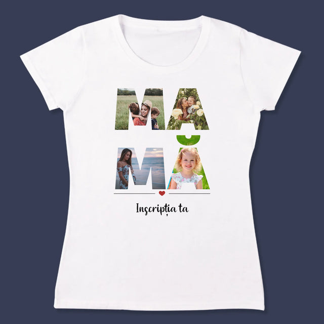 Cuvânt Din Fotografii: Mamă Din Fotografiile Tale - Tricou Pentru Femei