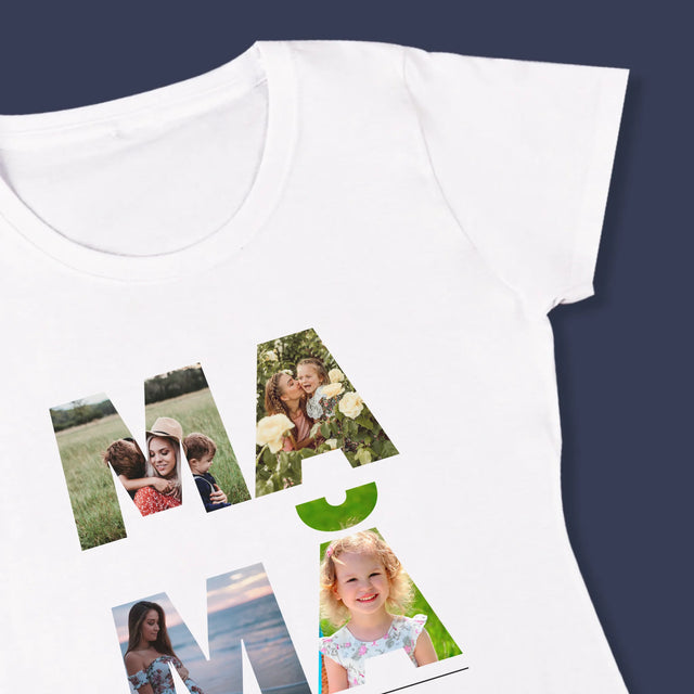 Cuvânt Din Fotografii: Mamă Din Fotografiile Tale - Tricou Pentru Femei