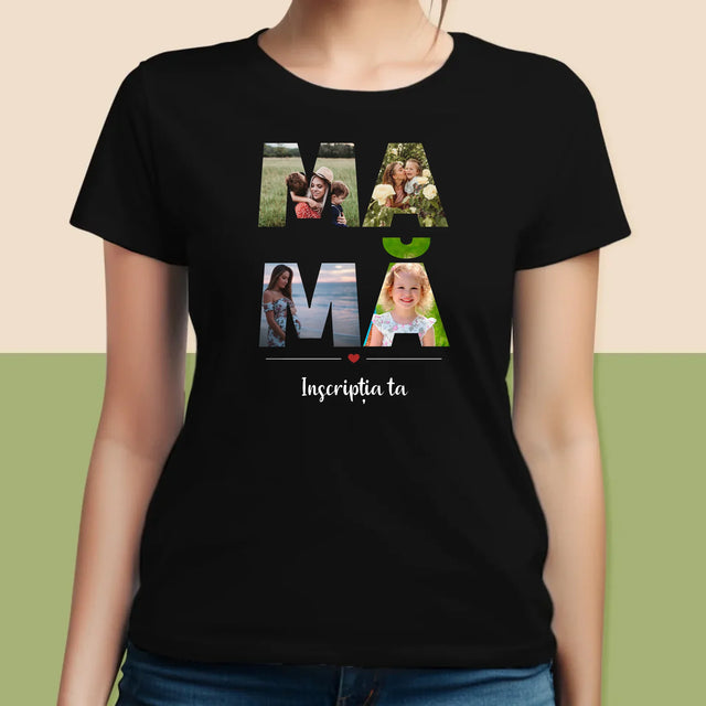 Cuvânt Din Fotografii: Mamă Din Fotografiile Tale - Tricou Pentru Femei