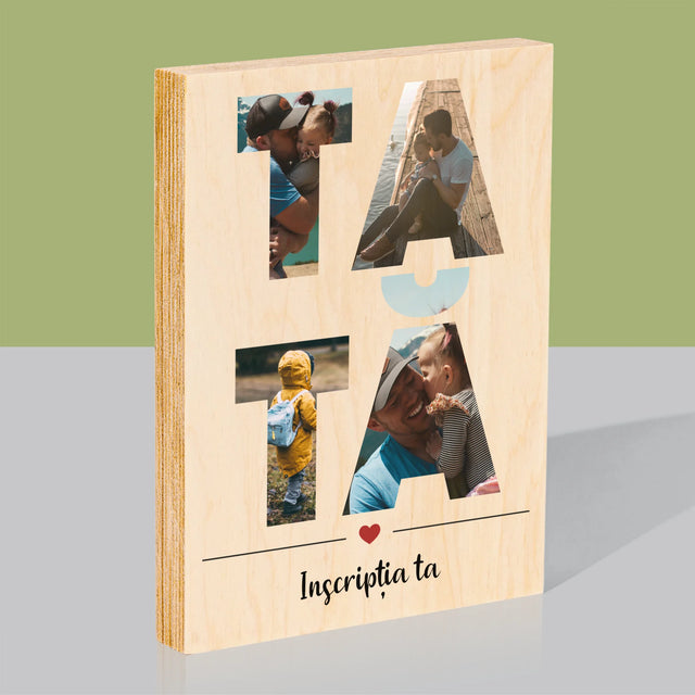 Imprimare pe lemn - verticală