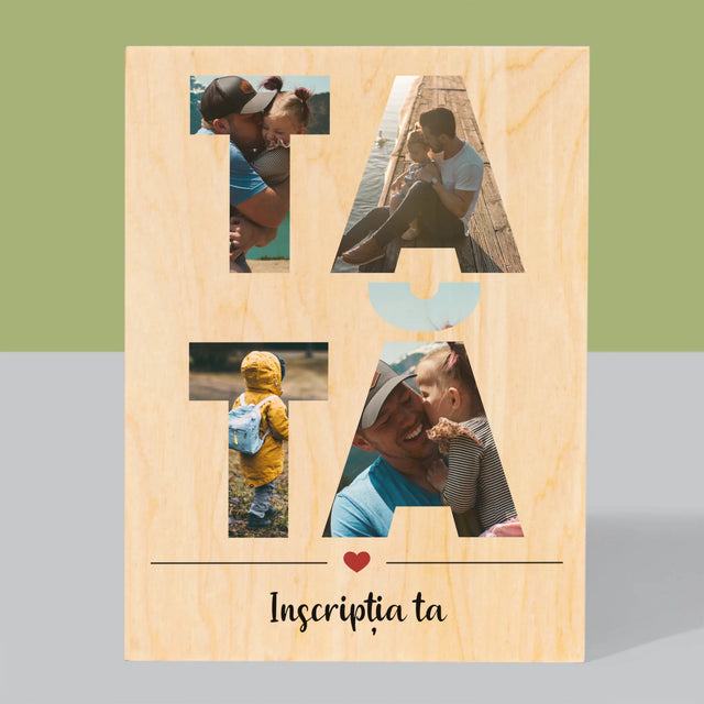 Imprimare pe lemn - verticală