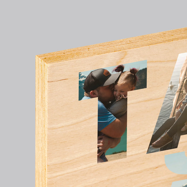 Imprimare pe lemn - verticală