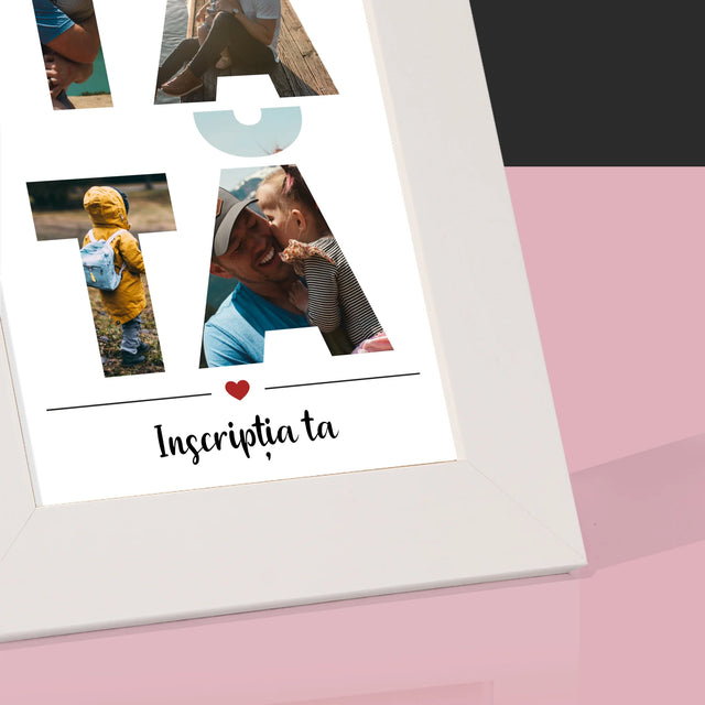 Cuvânt Din Fotografii: Tată Din Fotografiile Tale - Ramă Pentru Fotografii (Horizontală)