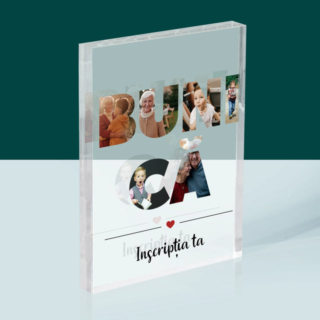 Cuvânt Din Fotografii: Bunică Din Fotografiile Tale - Bloc Acrilic