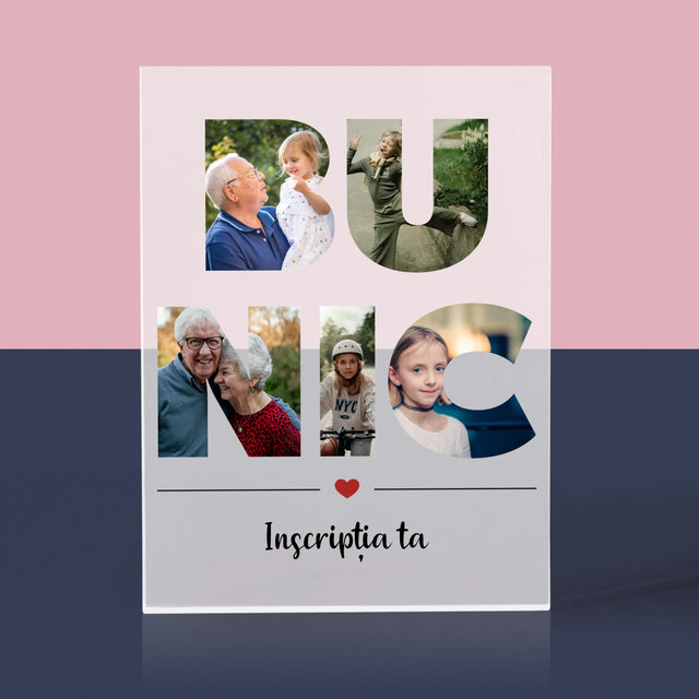 Cuvânt Din Fotografii: Bunic Din Fotografiile Tale - Bloc Acrilic