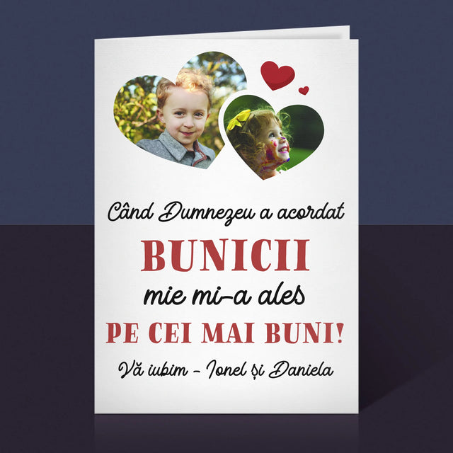 Colaj De Fotografii: Când Dumnezeu A Acordat Bunicii - Card Cu Felicitări