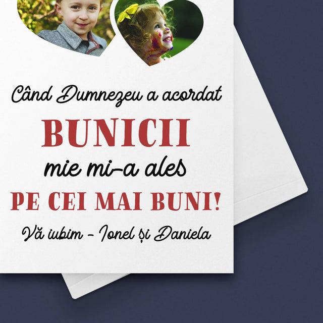 Colaj De Fotografii: Când Dumnezeu A Acordat Bunicii - Card Cu Felicitări