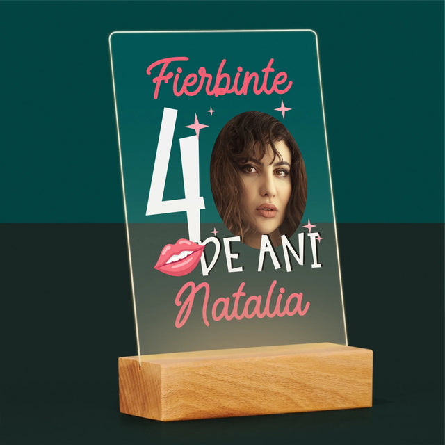 Fotografie Si Semnătură: Fierbinte La 40 De Ani - Imprimare Pe Sticlă Acrilică (Verticală)