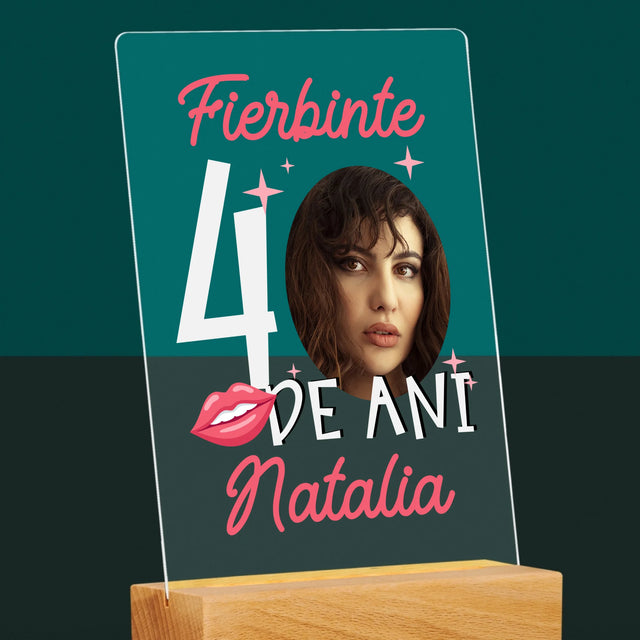 Fotografie Si Semnătură: Fierbinte La 40 De Ani - Imprimare Pe Sticlă Acrilică (Verticală)