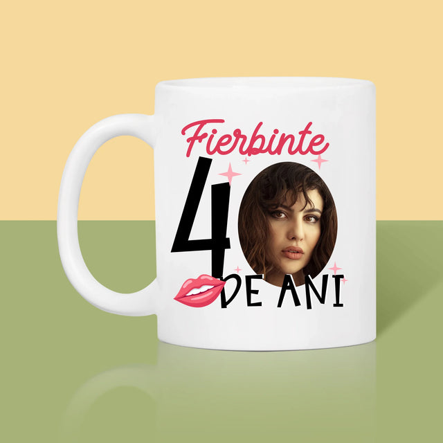 Fotografie Si Semnătură: Fierbinte La 40 De Ani - Cană