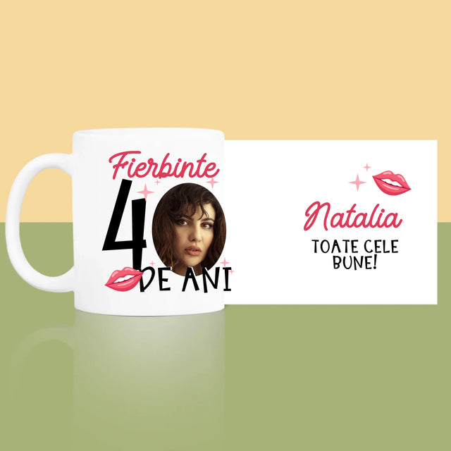 Fotografie Si Semnătură: Fierbinte La 40 De Ani - Cană