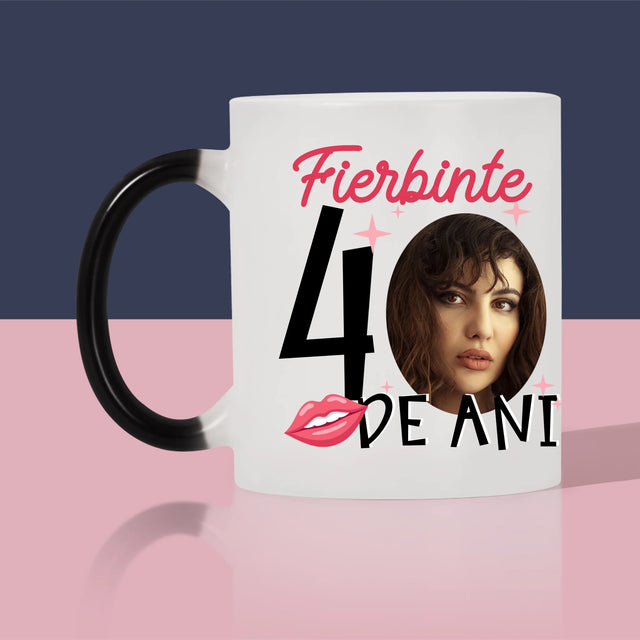 Fotografie Si Semnătură: Fierbinte La 40 De Ani - Cană