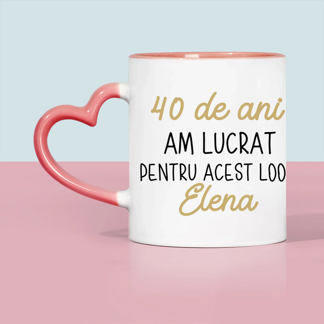 Fotografie Si Semnătură: 40 De Ani Am Lucrat Pentru Acest Look - Cană