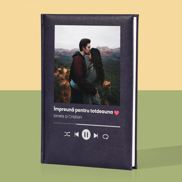 Fotografie Si Semnătură: Spotify Cu Fotografia Ta - Carte Pentru Notițe Cu Fotografie
