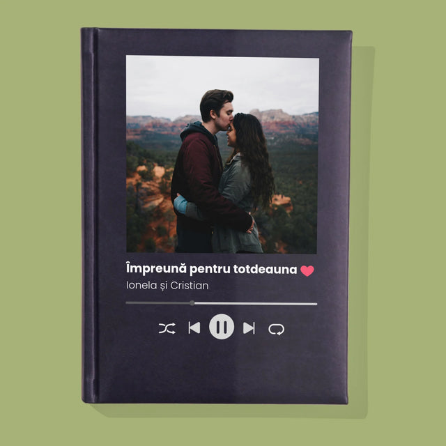 Fotografie Si Semnătură: Spotify Cu Fotografia Ta - Carte Pentru Notițe Cu Fotografie