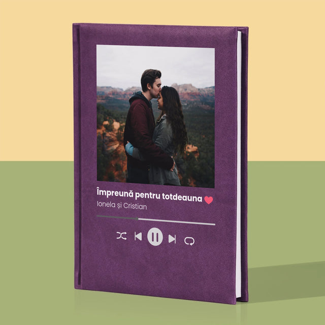 Fotografie Si Semnătură: Spotify Cu Fotografia Ta - Carte Pentru Notițe Cu Fotografie