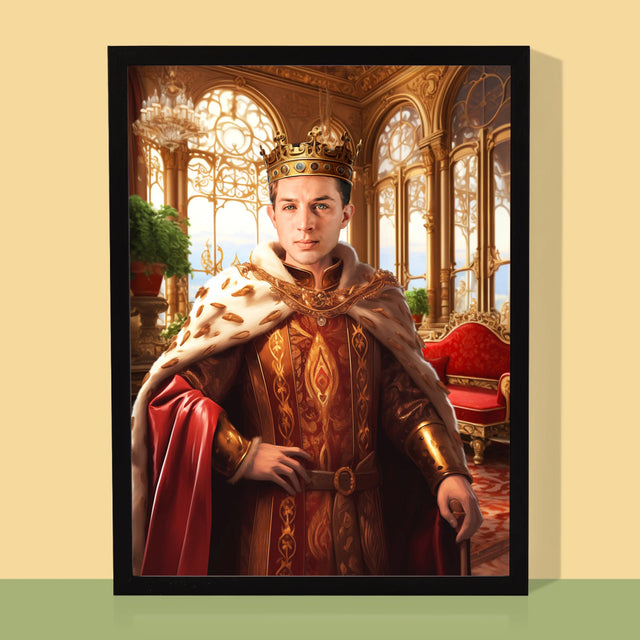 Portret Regal: Conducător - Imprimare Cu Ramă 30X40 (Verticală)