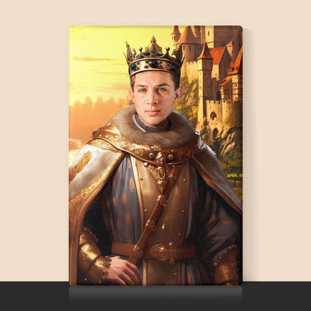 Portret Regal: Rege În Grădini - Imprimare Cu Ramă 30X40 (Verticală)