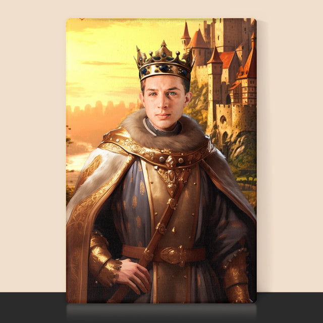 Portret Regal: Rege În Grădini - Imprimare Cu Ramă 30X40 (Verticală)