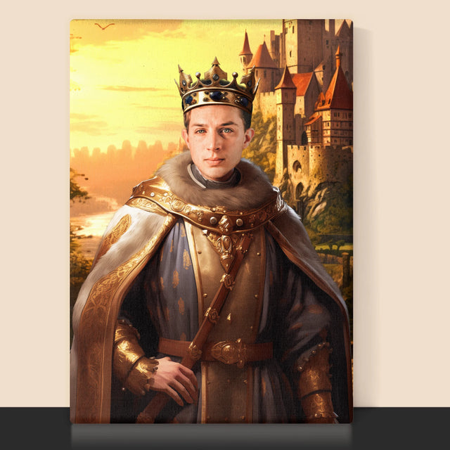 Portret Regal: Rege În Grădini - Imprimare Cu Ramă 30X40 (Verticală)