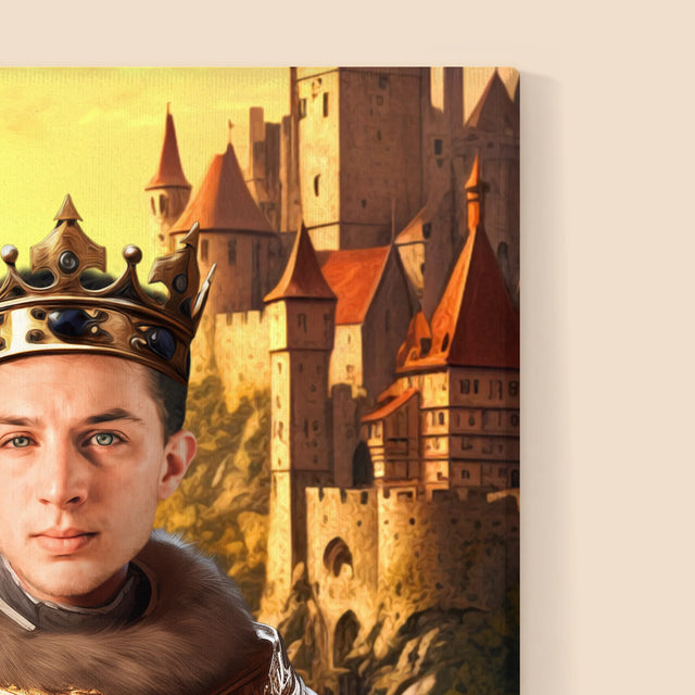 Portret Regal: Rege În Grădini - Imprimare Cu Ramă 30X40 (Verticală)