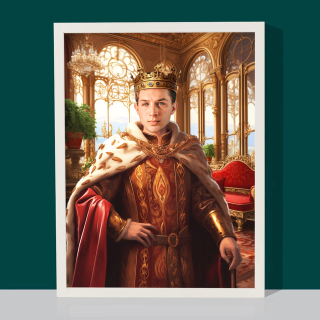 Portret Regal: Conducător - Imprimare Cu Ramă 30X40 (Verticală)