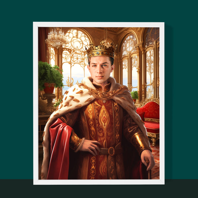 Portret Regal: Conducător - Imprimare Cu Ramă 30X40 (Verticală)