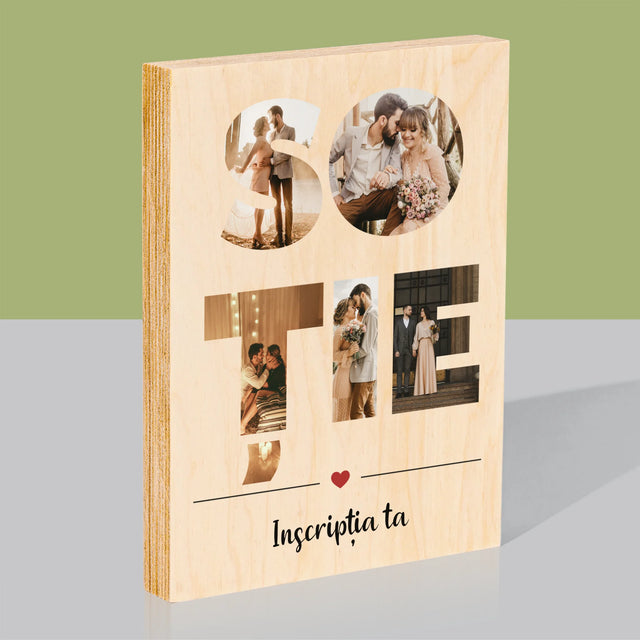 Imprimare pe lemn - verticală