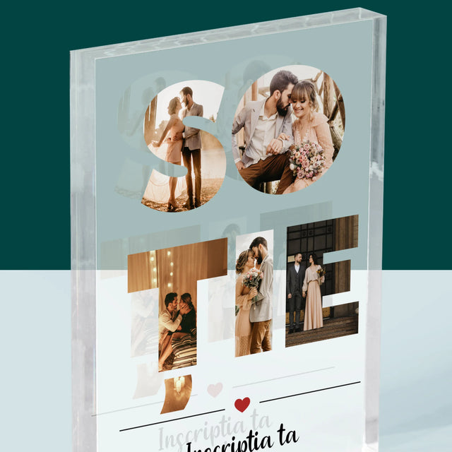 Cuvânt Din Fotografii: Soție Din Fotografiile Tale - Bloc Acrilic