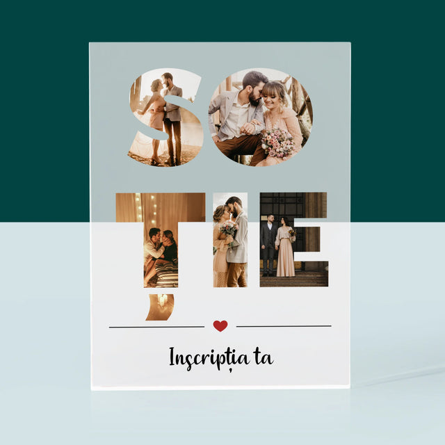 Cuvânt Din Fotografii: Soție Din Fotografiile Tale - Bloc Acrilic