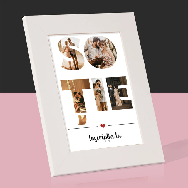 Cuvânt Din Fotografii: Soție Din Fotografiile Tale - Ramă Pentru Fotografii (Horizontală)