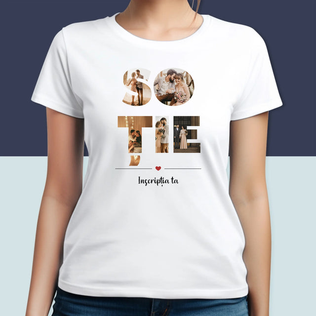 Cuvânt Din Fotografii: Soție Din Fotografiile Tale - Tricou Pentru Femei