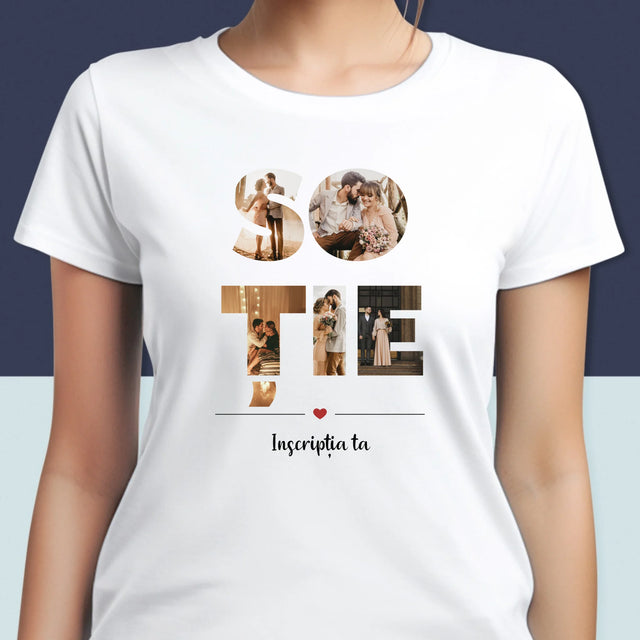Cuvânt Din Fotografii: Soție Din Fotografiile Tale - Tricou Pentru Femei