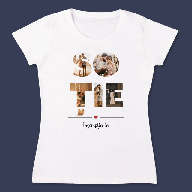 Cuvânt Din Fotografii: Soție Din Fotografiile Tale - Tricou Pentru Femei