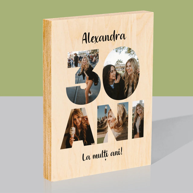 Imprimare pe lemn - verticală