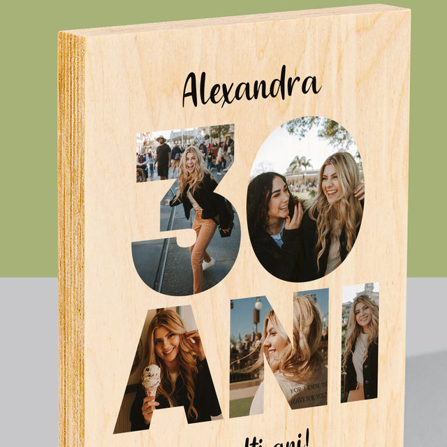 Imprimare pe lemn - verticală