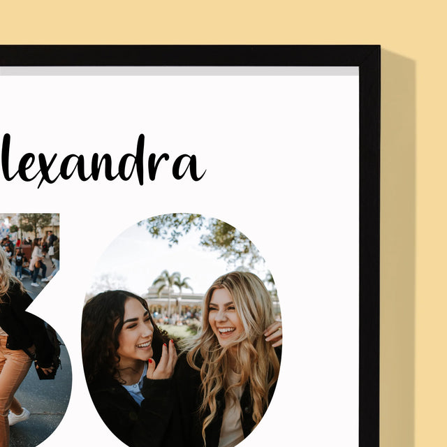 Cuvânt Din Fotografii: 30 Ani Din Fotografiile Tale - Imprimare Cu Ramă 30X40 (Verticală)