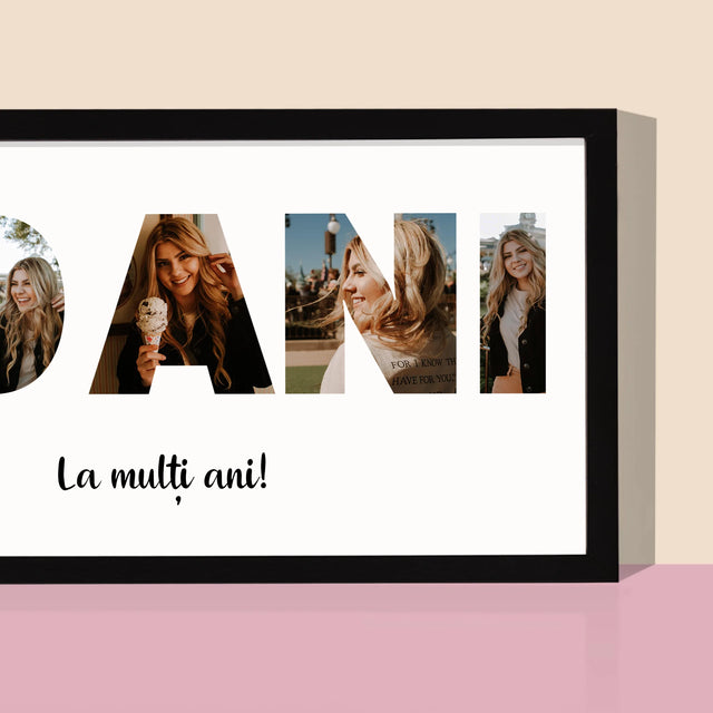 Cuvânt Din Fotografii: 30 Ani Din Fotografiile Tale - Imprimare Cu Ramă 20X40 (Horizontală)