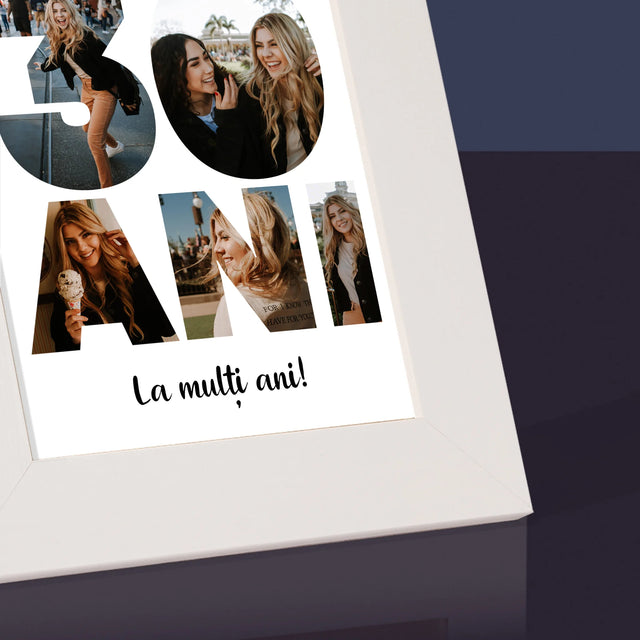 Cuvânt Din Fotografii: 30 Ani Din Fotografiile Tale - Ramă Pentru Fotografii (Horizontală)