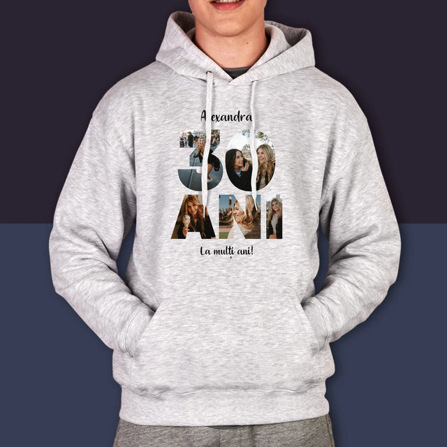 Cuvânt Din Fotografii: 30 Ani Din Fotografiile Tale - Hanorac Cu Glugă Pentru Bărbați