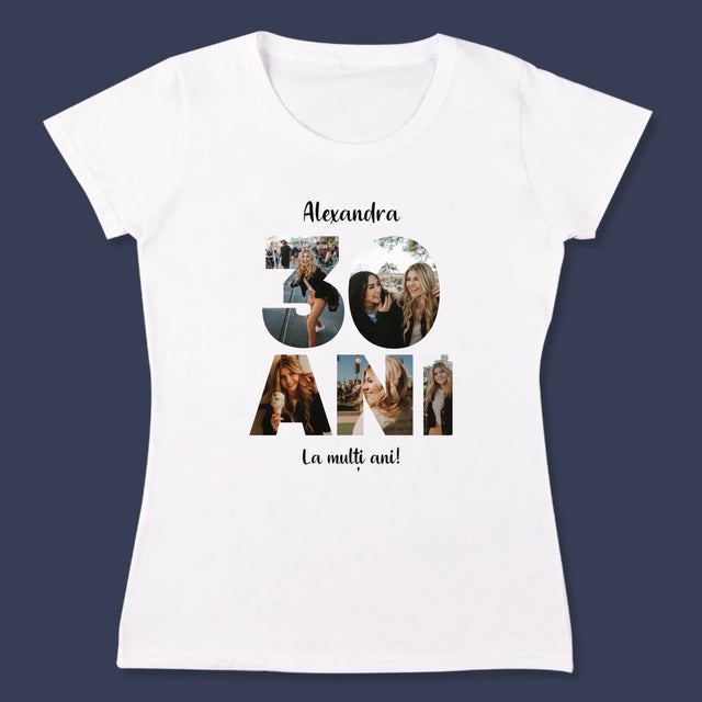 Cuvânt Din Fotografii: 30 Ani Din Fotografiile Tale - Tricou Pentru Femei