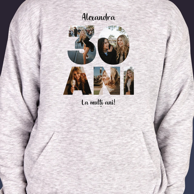 Cuvânt Din Fotografii: 30 Ani Din Fotografiile Tale - Hanorac Cu Glugă Pentru Bărbați