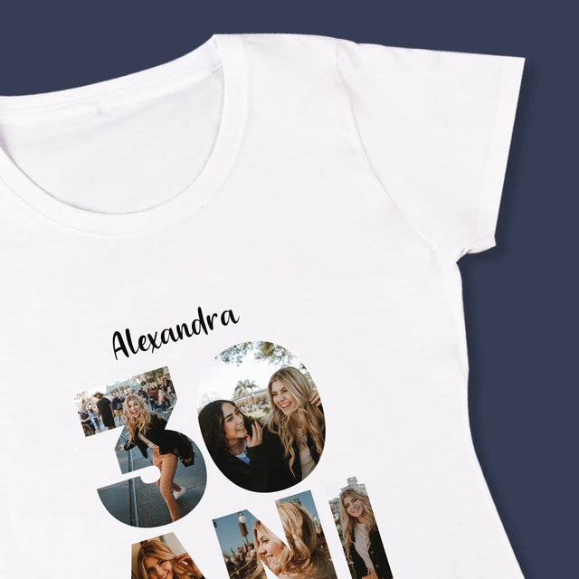Cuvânt Din Fotografii: 30 Ani Din Fotografiile Tale - Tricou Pentru Femei