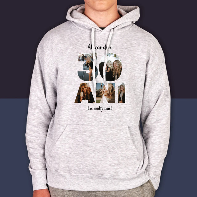 Cuvânt Din Fotografii: 30 Ani Din Fotografiile Tale - Hanorac Cu Glugă Pentru Bărbați