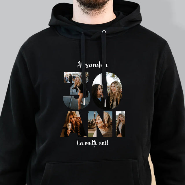 Cuvânt Din Fotografii: 30 Ani Din Fotografiile Tale - Hanorac Cu Glugă Pentru Bărbați